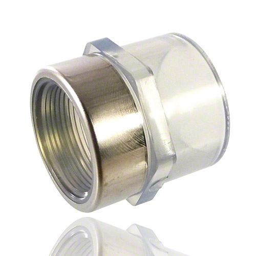 PVC U Transparent &Uuml;bergangsmuffennippel IG